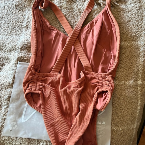 Toluca Swim Venus Midi One Piece - Spice Hybrid Rib - Picture 6 of 6